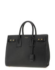 Saint Laurent Black Calf Leather Sac De Jour Handbag