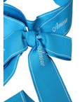 Dolce & Gabbana Blue Polyester AMORE Wide Waist Belt