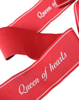 Dolce & Gabbana Red Polyester QUEEN OF HEARTS Belt