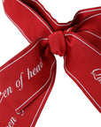 Dolce & Gabbana Red Polyester QUEEN OF HEARTS Belt