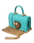 Dolce & Gabbana Turquoise Silicone Devotion Heart Cover Bag Airpods Case