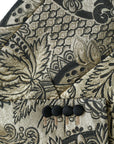 Dolce & Gabbana Gold SICILIA Jacquard Single Breasted Coat Blazer