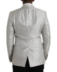 Dolce & Gabbana Off White MARTINI Double Breasted Coat Blazer