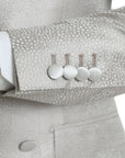 Dolce & Gabbana Off White MARTINI Double Breasted Coat Blazer