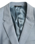 Dolce & Gabbana Light Blue Polyester MARTINI Formal 2 Piece Suit
