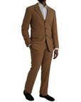 Prada Brown Cashmere 2 Piece Single Breasted Suit