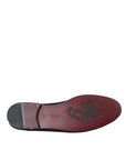 Dolce & Gabbana Black Suede Loafers Formal Dress Slip On Shoes