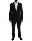 Dolce & Gabbana Blue MARTINI Wool Formal 2 Piece Suit