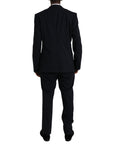 Dolce & Gabbana Blue MARTINI Wool Formal 2 Piece Suit