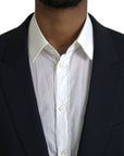 Dolce & Gabbana Blue MARTINI Wool Formal 2 Piece Suit