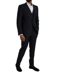 Dolce & Gabbana Blue Fantasy MARTINI Formal 3 Piece Suit