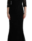 Dolce & Gabbana Elegant Black Sheath Dress with Silk Lining