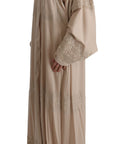 Dolce & Gabbana Elegant Beige Cape Kaftan Dress
