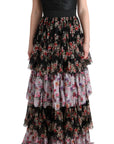 Dolce & Gabbana Elegant Floral Shift Dress in Multicolor Silk Blend