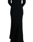 Dolce & Gabbana Elegant Full Length Sheath Gown in Black