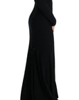 Dolce & Gabbana Elegant Full Length Sheath Gown in Black