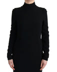 Dolce & Gabbana Elegant Full Length Sheath Gown in Black
