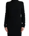 Dolce & Gabbana Elegant Full Length Sheath Gown in Black