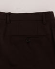 Dolce & Gabbana Elegant Slim Fit Formal Trousers in Purple