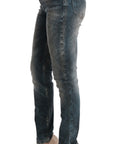Cavalli Chic Blue Wash Slim Fit Jeans