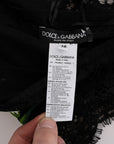 Dolce & Gabbana Black Floral Lace Chamomile Embroidered Dress