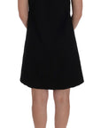 Dolce & Gabbana Black Crystal-Embellished Stretch Mini Dress