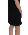 Dolce & Gabbana Black Crystal-Embellished Stretch Mini Dress