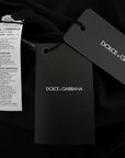 Dolce & Gabbana Black Crystal-Embellished Stretch Mini Dress
