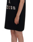 Dolce & Gabbana Black Wool Crystal Princess Dress