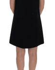 Dolce & Gabbana Black Wool Crystal Princess Dress