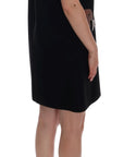 Dolce & Gabbana Black Wool Crystal Princess Dress