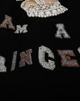 Dolce & Gabbana Black Wool Crystal Princess Dress