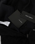 Dolce & Gabbana Elegant Black Lace Heart Applique Shift Dress