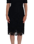 Dolce & Gabbana Elegant Black Knee-Length Sheath Dress
