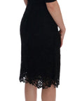 Dolce & Gabbana Elegant Black Knee-Length Sheath Dress