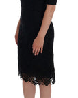 Dolce & Gabbana Elegant Black Knee-Length Sheath Dress