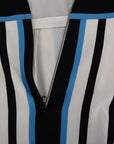 Dolce & Gabbana Chic Striped Silk Sheath Dress