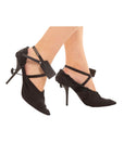 Off-White Black Calfskin Women Pump