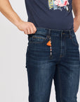 Yes Zee Sleek Blue Cotton Stretch Jeans
