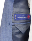 Made in Italy Blue Wool Men Suit