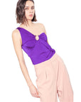 PINKO Purple Nylon Tops & T-Shirt
