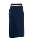 PINKO Blue Viscose Skirt