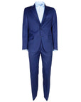 Made in Italy Blue Virgin Wool Men's Suit