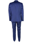 Made in Italy Blue Virgin Wool Men's Suit