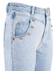 Yes Zee Light Blue Cotton Women High-Waisted Jeans
