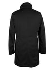 Made in Italy Elegant Virgin Wool Coat with Storm Protection