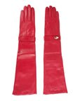 Cavalli Class Red Lambskin Women Glove