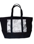 Palm Angels Chic Black Cotton Shoulder Bag
