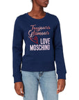 Love Moschino Blue Cotton Women Sweater