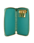 Cavalli Class Light Blue Calfskin Women Keychain